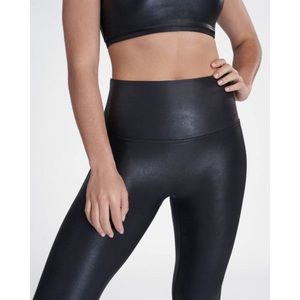 NWOT Spanx Faux Leather Active Leggings